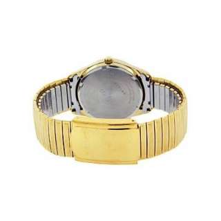 Seiko Mens SNE064 Gold Tone Solar White Dial Watch New  