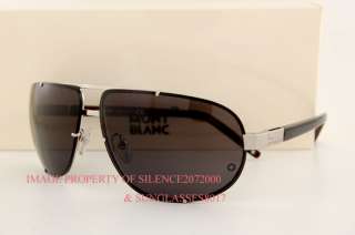 New MONT BLANC Sunglasses MB 216 216S F83 RUTHENIUM Men  