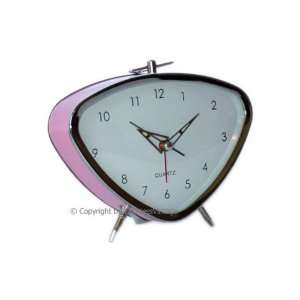  Pink 60s 60s Star Retro Table Alarm Clock / Moon Trek 