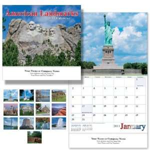  Custom Printed American Landmarks Calendar   Min Quantity 