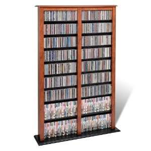   Double Width Multimedia Storage Barrister Tower Furniture & Decor