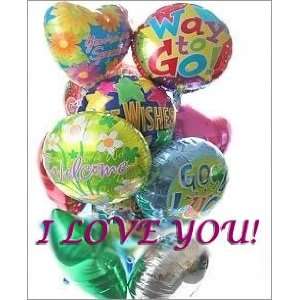  Love Balloons   Dozen Mylar Toys & Games