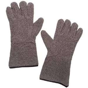  Heat Resistant Sleeves and Gloves Glove,Terry Cloth,Brown 