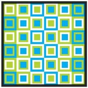  Bouncing Boxes 37 Square Black Giclee Wall Art: Home 