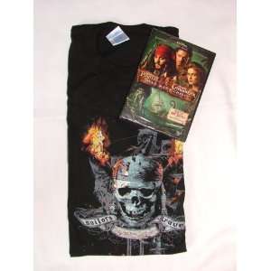 Pirates of the Caribbean Dead Mans Chest DVD and (XL) Matching T 