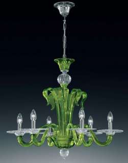Lily chandelier in genuine Murano blown glass Topdomus  