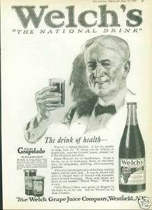 Lot of 1920 Welchs Grape Juice Vintage Ads   2  