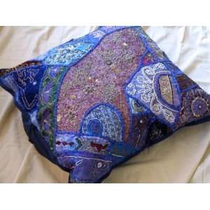  Purple Beaded Euro European Pillow Floor Cushion Cases 