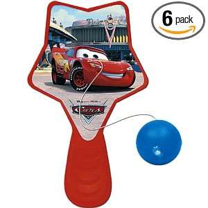  Disneys CARS Paddle Balls, 4 Count Packages (Pack of 6 