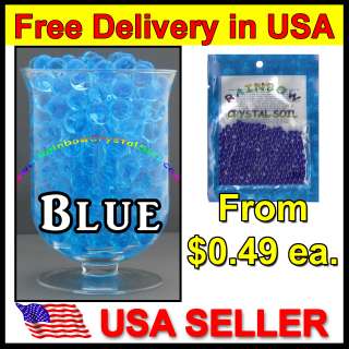 Blue Water Beads Water Marbles Large Gel Ball Plants  
