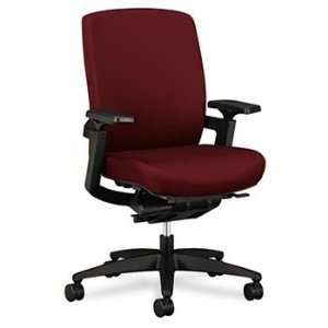 F3 Series Synchro Tilt Work Chair, Wine Upholstery 