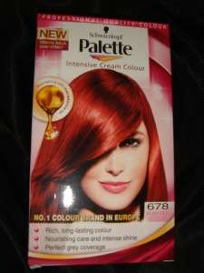 Schwarzkopf PALETTE Hair Colour Dye 678 RUBY RED  