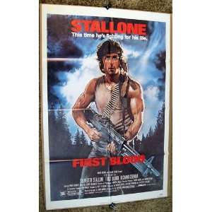 First Blood   Sylvester Stallone   Original Movie Poster 