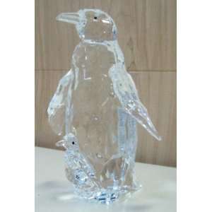  Roman 38718 Acrylic Penguin with Baby 