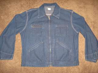   Vtg 80s OSH KOSH BGOSH Work Shop Style Denim Blue Jean Jacket  