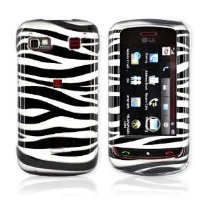  for LG Xenon GR500 Hard Case Cover SILVER BLACK ZEBRA 