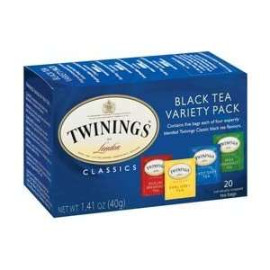   Variety Pack of Four Flavors, Tea Bags, 20 Count Boxes (20 Tea Bags