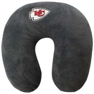   City Chiefs Youth Gray Neck Support Travel Pillow