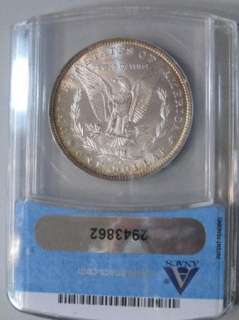 1884 o BU Silver Morgan Dollar. ANACS MS63. FREE s/h  