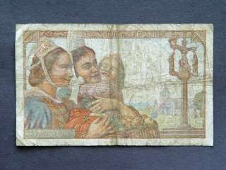 1942 FRANCE 20 FRANCS Bank Note  