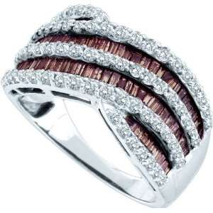  14k White Gold 1.52 Dwt Diamond Fashion Band Ring 