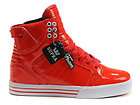   Red New PAIR TK Society Supra Justin Bieber High Top Skateboard Shoes