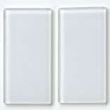   Reflections Subway Ice White Glass Tile (Case of 80)  Overstock