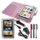 5in1 Pink Protection Accessories Bundle for  Nook Tablet 