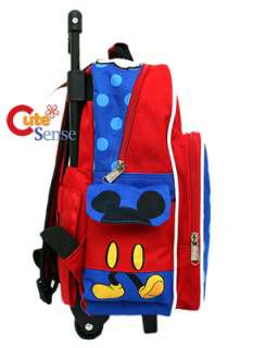 Disney Mickey Mouse School Roller Backpack/Bag:12 S M  