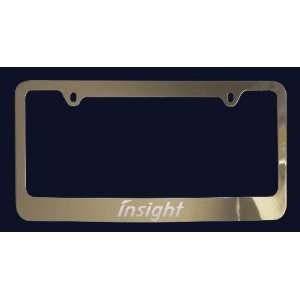 Honda Insight License Plate Frame V1 (Zinc Metal)