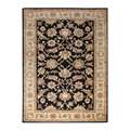 Hand tufted Black and Red Wool Area Rug (12 x 18 