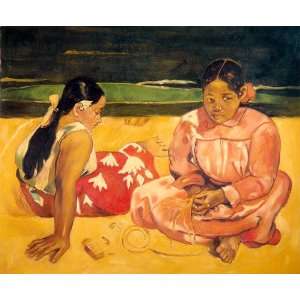  Oil Painting: Women on the Beach: Paul Gauguin Hand 