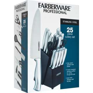 Farberware Pro Stainless Steel Cutlery Set – 25 pc.  