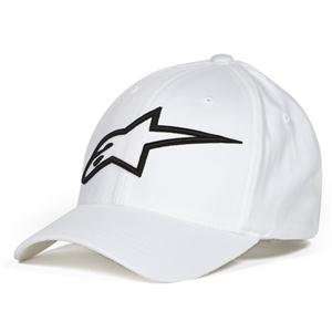 Alpinestars Logo Astar Flexfit Hat   Large/X Large/White/Black