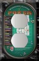 CASINO POKER TABLE OUTLET COVER PLATE #1  