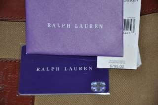 Ralph Lauren PURPLE LABEL Leather Canvas Briefcase Laptop Bag  