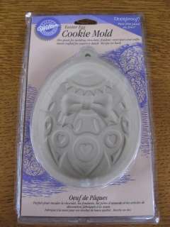Easter Egg large 6 clay Cookie Mold Wilton New   NIP  