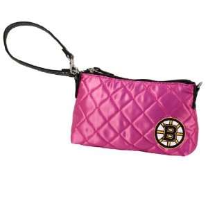  NHL Boston Bruins Pink Quilted Wristlet