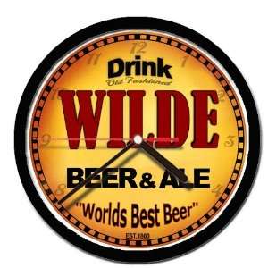  WILDE beer and ale cerveza wall clock 