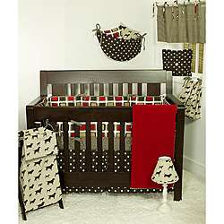 Cotton Tale Houndstooth 4 piece Crib Bedding Set  Overstock
