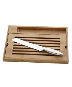 Heritage Home Bread Knife and Cutting Board Set  