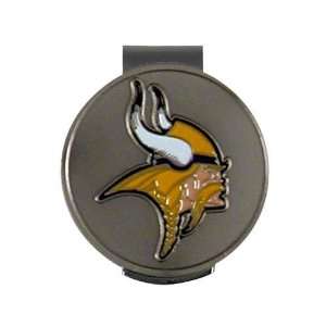 Minnesota Vikings Hat Clip W/ Golf Ball Markers/Chips:  