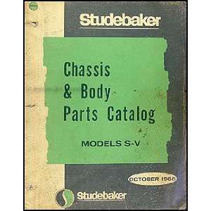  1965 1966 Studebaker Car Mechanical & Body Parts Book 