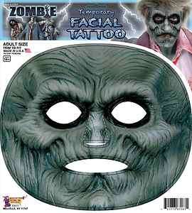   Tattoo Facial Film Prosthetic Costume Makeup Accessory *New*  