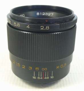 MC INDUSTAR 61 L/Z 2.8/50mm MACRO Lens ZENIT PENTAX M42  