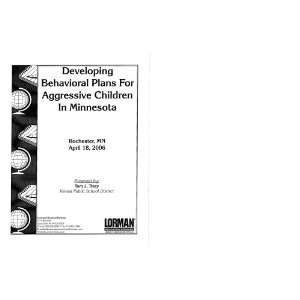  Developing Behavioral Plans For Aggressive Children In 