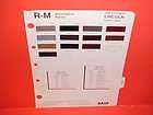 1989 LINCOLN MARK VII TOWN CAR PAINT CHIPS COLOR CHART