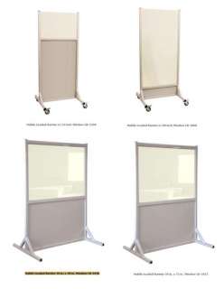 Radiation X Ray Mobile Barriers .75 Pb Lead Plate Glass  