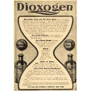  1908 Ad Oakland Chemical Co Dioxogen Dental Cleanser 