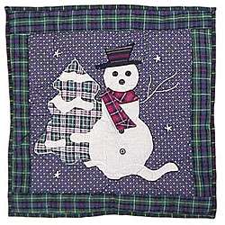 Snowman 16 inch Throw Pillows (Set of 2)  
